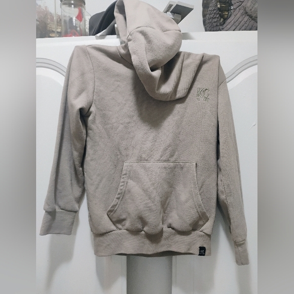 Kenneth Cole Boy's/Girls Outdoor Warm Lightweight Hoodie Kids Size 8 Beige - Picture 1 of 5